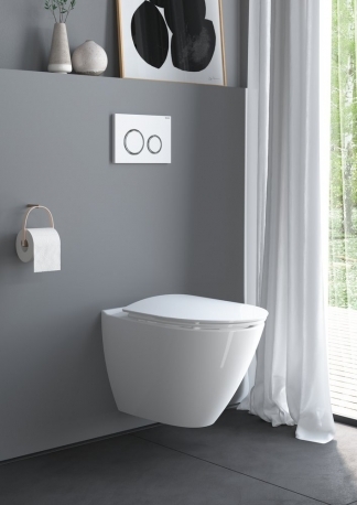 Ifø Art væghængt toiletskål 2.895,- med glasur